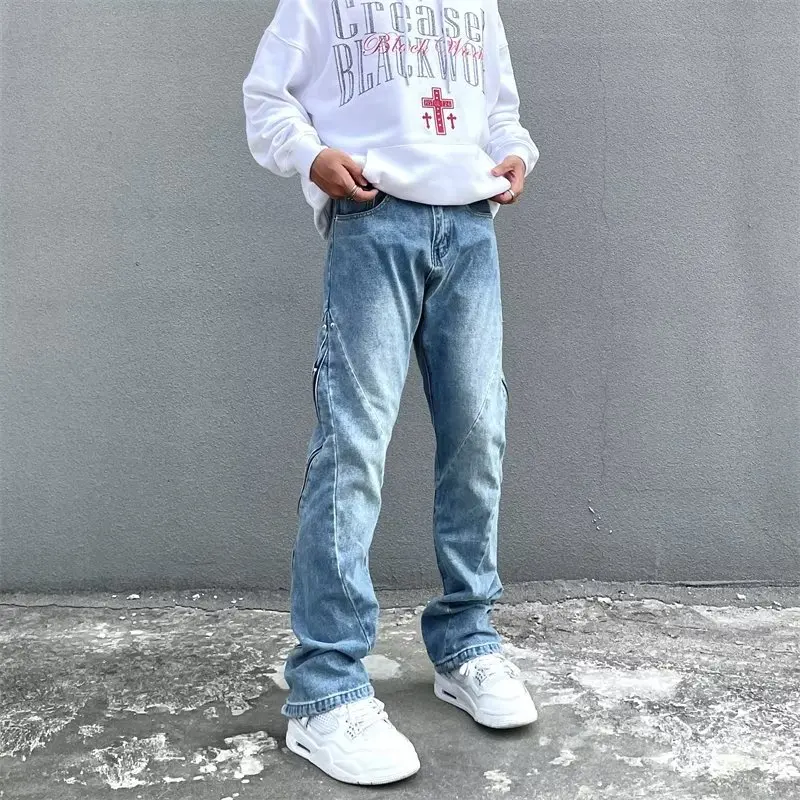 American Jeans Men's Side Zipper Design High Street Straight Pants Hong Kong Style Fashion Trend Pants Y2k Jeans Oversize Hipho
American Jeans Men's Side Zipper Design High Street Straight Pants Hong Kong Style Fashion Trend Pants Y2k Jeans Oversize Hipho