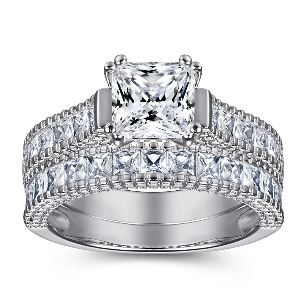 New European and American s925 silver ring couple two-in-one set ring ladies square 5A zircon row diamond jewelry
New European and American s925 silver ring couple two-in-one set ring ladies square 5A zircon row diamond jewelry