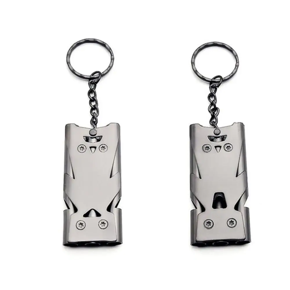 

Camping Tool High Decibel Niche Design Stainless Steel Car Accessory Korean Style Key Ring Men Key Chain Bag Pendant