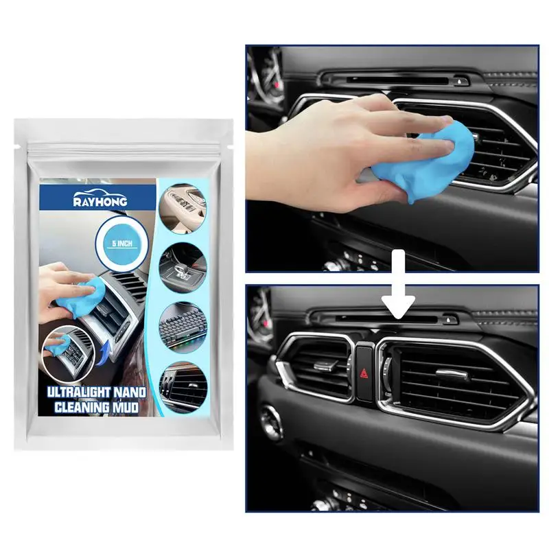 

Car Cleaning Gel Interior Cleaning Gel Slime Machine Auto Vent Magic Dust Remover Glue Computer Keyboard Dirt Cleaner Supplies