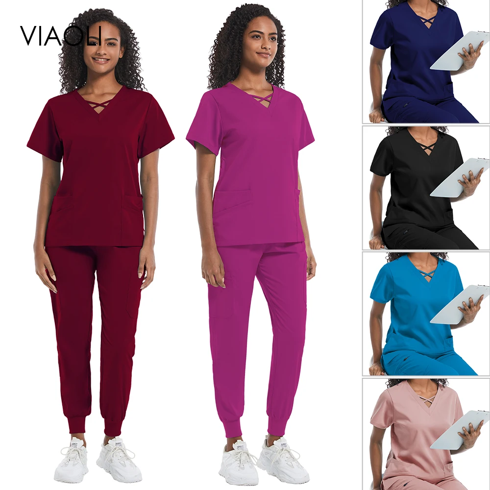 Medical Uniform Pharmacy Scrub Suit Dental Clinic Supplies Nurse Women Scrubs Shirt+Pants Health Service Veterinary Workwear New
Medical Uniform Pharmacy Scrub Suit Dental Clinic Supplies Nurse Women Scrubs Shirt+Pants Health Service Veterinary Workwear New