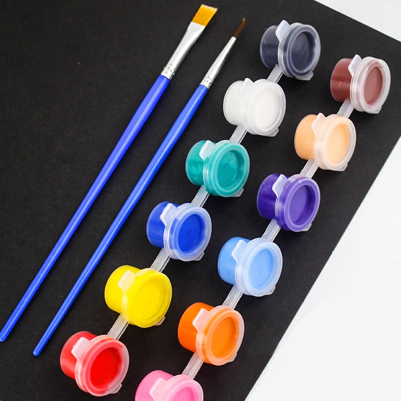 Children's Acrylic Paints Disposable Set of 12 Colors Diy Art Graffiti Painting Beginner Outlining Pen
Children's Acrylic Paints Disposable Set of 12 Colors Diy Art Graffiti Painting Beginner Outlining Pen