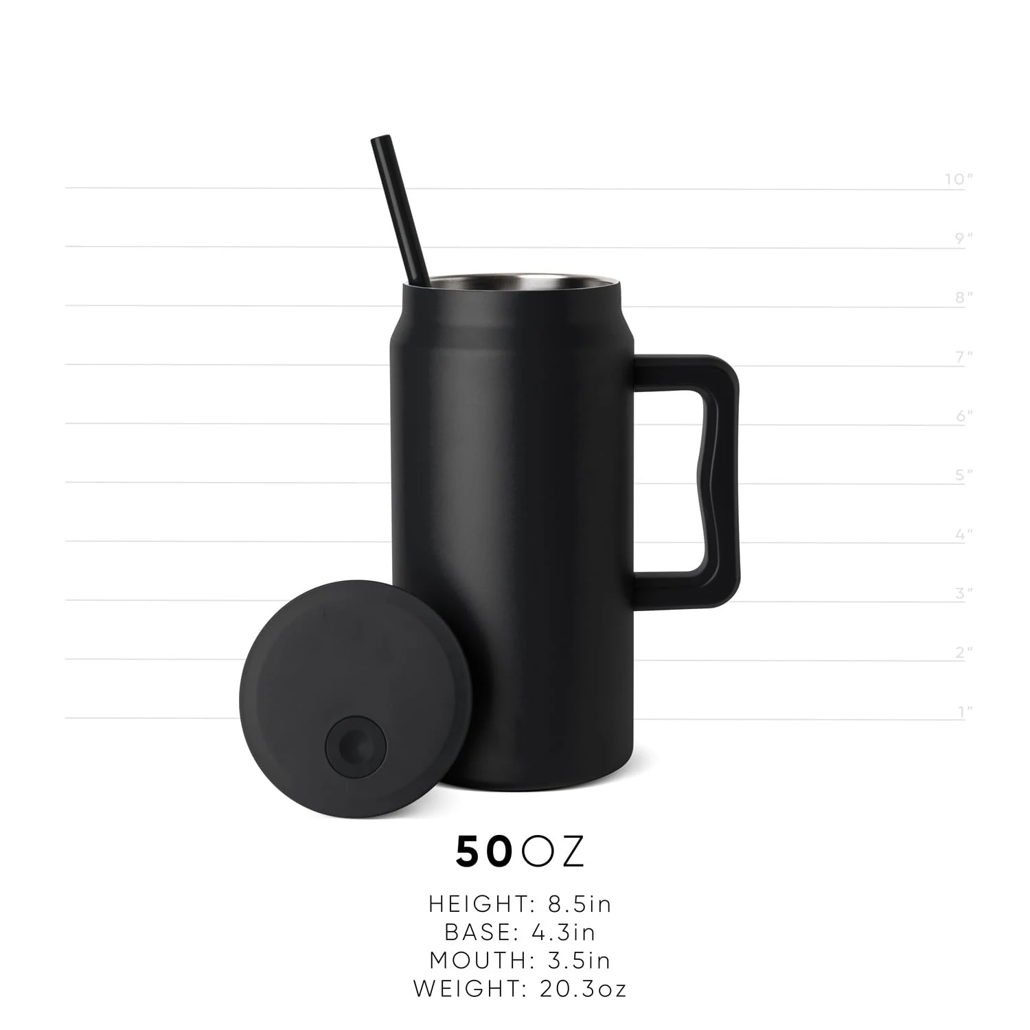 Mug Tumbler with Handle and Straw Lid Reusable Insulated Stainless Steel Large Travel Mug Cupholder Friendly Gifts for Women Men
Mug Tumbler with Handle and Straw Lid Reusable Insulated Stainless Steel Large Travel Mug Cupholder Friendly Gifts for Women Men