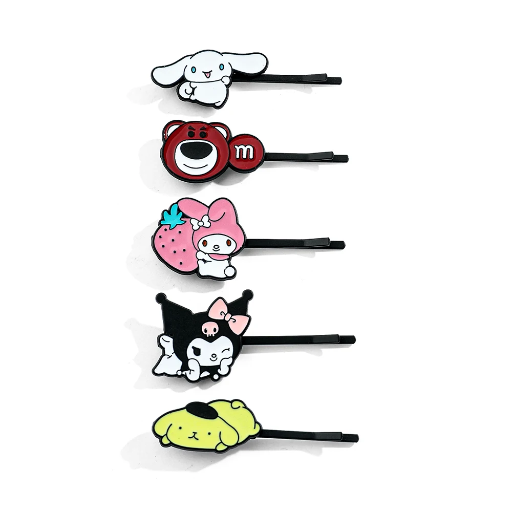 Cartoon anime Sanrio hair clip, hair clip for women and girls, cute black cinnamon roll, my melody hair accessory hair clip 
Cartoon anime Sanrio hair clip, hair clip for women and girls, cute black cinnamon roll, my melody hair accessory hair clip