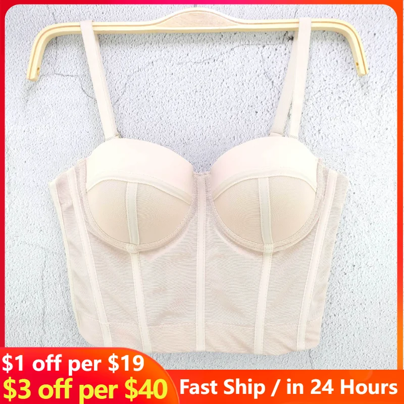 Off Shoulder Solid Mesh Small Camisole Vest Wrapped In a Stylish Slim Crop Top Sexy Tube Bra Woman Mesh Strap top mujer bralette
Off Shoulder Solid Mesh Small Camisole Vest Wrapped In a Stylish Slim Crop Top Sexy Tube Bra Woman Mesh Strap top mujer bralette