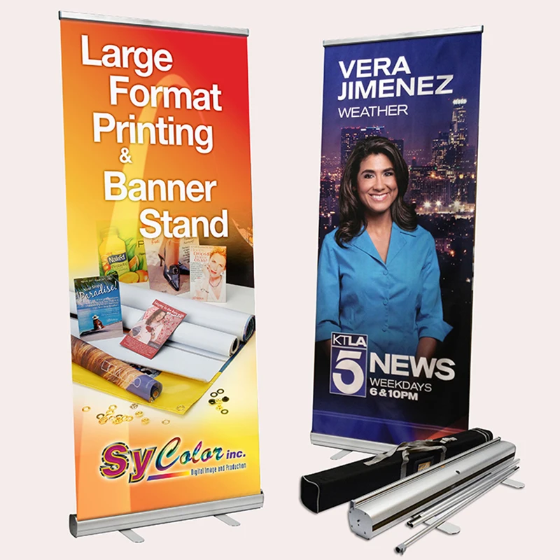

Economy Standard Roll Up Stand 80x200 Show Display Standard Aluminum Retractable Custom Banner