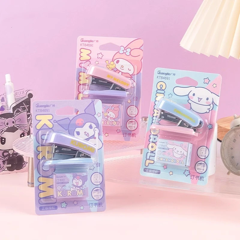Sanrio Kawaii My Melody Kuromi Cute Stapler Children Suit Document Binding Learning Supplies Cat Modelling Girl Birthday Gift
Sanrio Kawaii My Melody Kuromi Cute Stapler Children Suit Document Binding Learning Supplies Cat Modelling Girl Birthday Gift