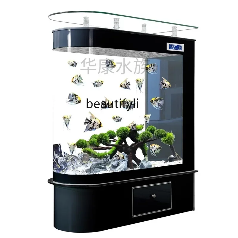 

Новая искусственная Роскошная аквариумная Пуля для гостиной, маленького пола, для домашнего пользования, больших участков, экраны для прихожей, для замены воды