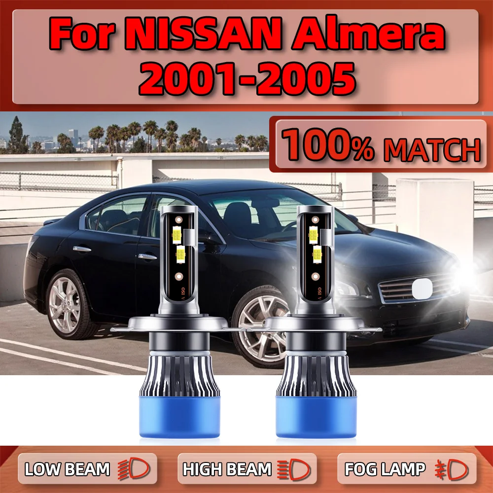 2PCS H4 LED Car Headlight Bulbs 120W 20000LM Auto Headlamps 12V High Low Beam For NISSAN Almera 2001 2002 2003 2004 2005
2PCS H4 LED Car Headlight Bulbs 120W 20000LM Auto Headlamps 12V High Low Beam For NISSAN Almera 2001 2002 2003 2004 2005