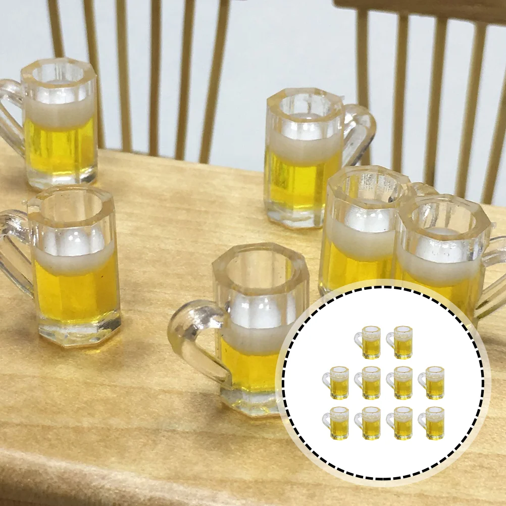 10 Pcs Beer Glass Model Glass Accessories Miniature Scene Toy Supplies Drinks Charms Refrigerator
10 Pcs Beer Glass Model Glass Accessories Miniature Scene Toy Supplies Drinks Charms Refrigerator