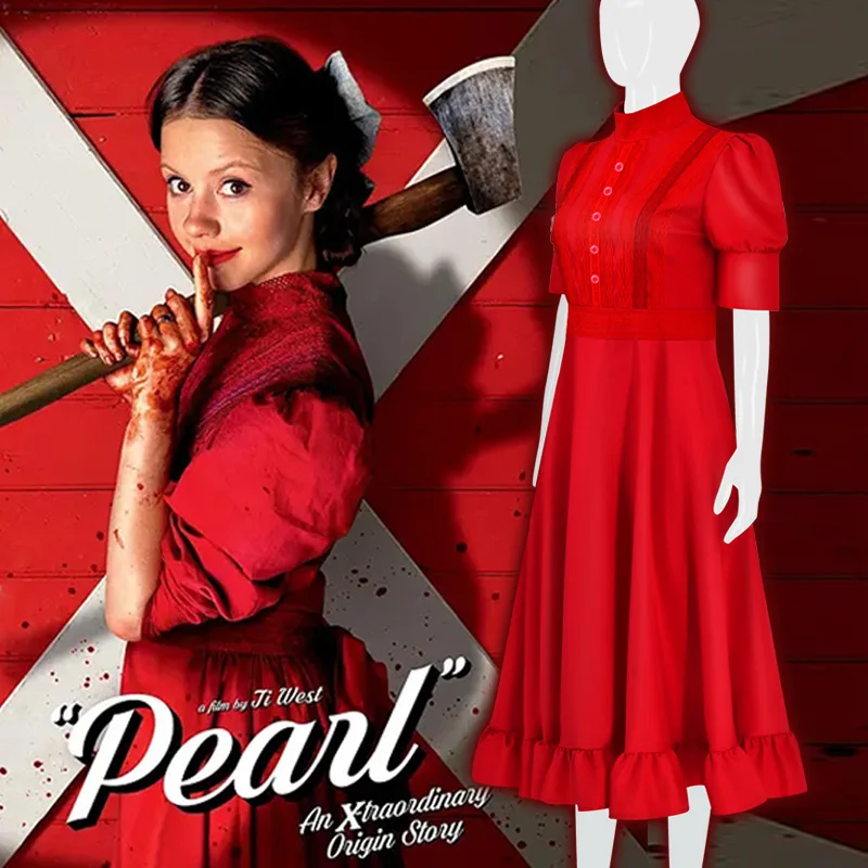Pearl Cosplay Costume Horror Movie Women Dresses Halloween Party Clothes For Ladies Role Play Fashion New
Pearl Cosplay Costume Horror Movie Women Dresses Halloween Party Clothes For Ladies Role Play Fashion New