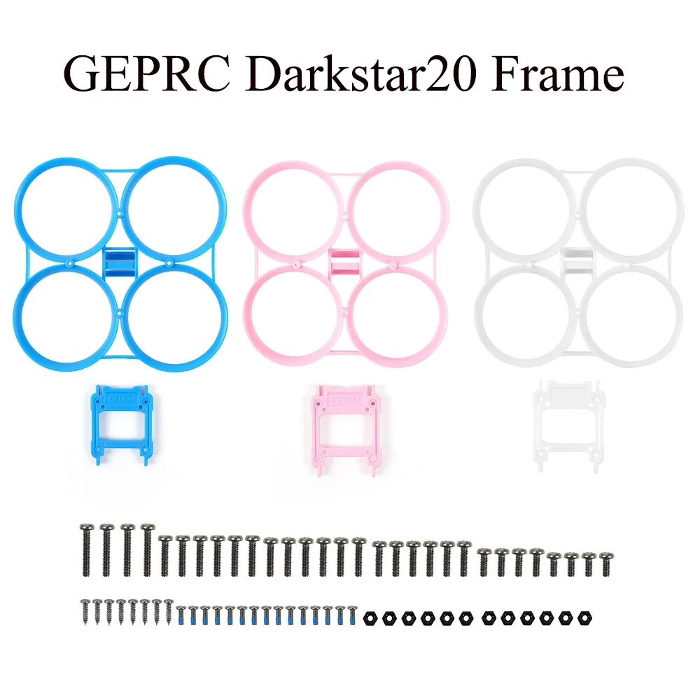 

GEPRC Darkstar20 Frame GEP-DS20 Part FPV Drone Original Replaceable Assembly Parts Accessories with Propeller Guard Silicone Pad