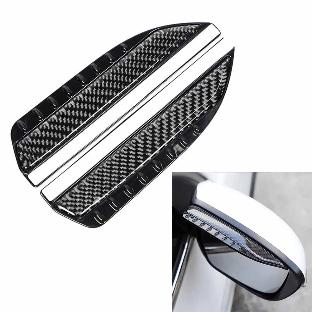 Guard Car Mirror Rain Eyebrow 180*48mm 2Pcs/set Accessory Black Carbon Fiber+PVC For Side Rear View Replacement
Guard Car Mirror Rain Eyebrow 180*48mm 2Pcs/set Accessory Black Carbon Fiber+PVC For Side Rear View Replacement