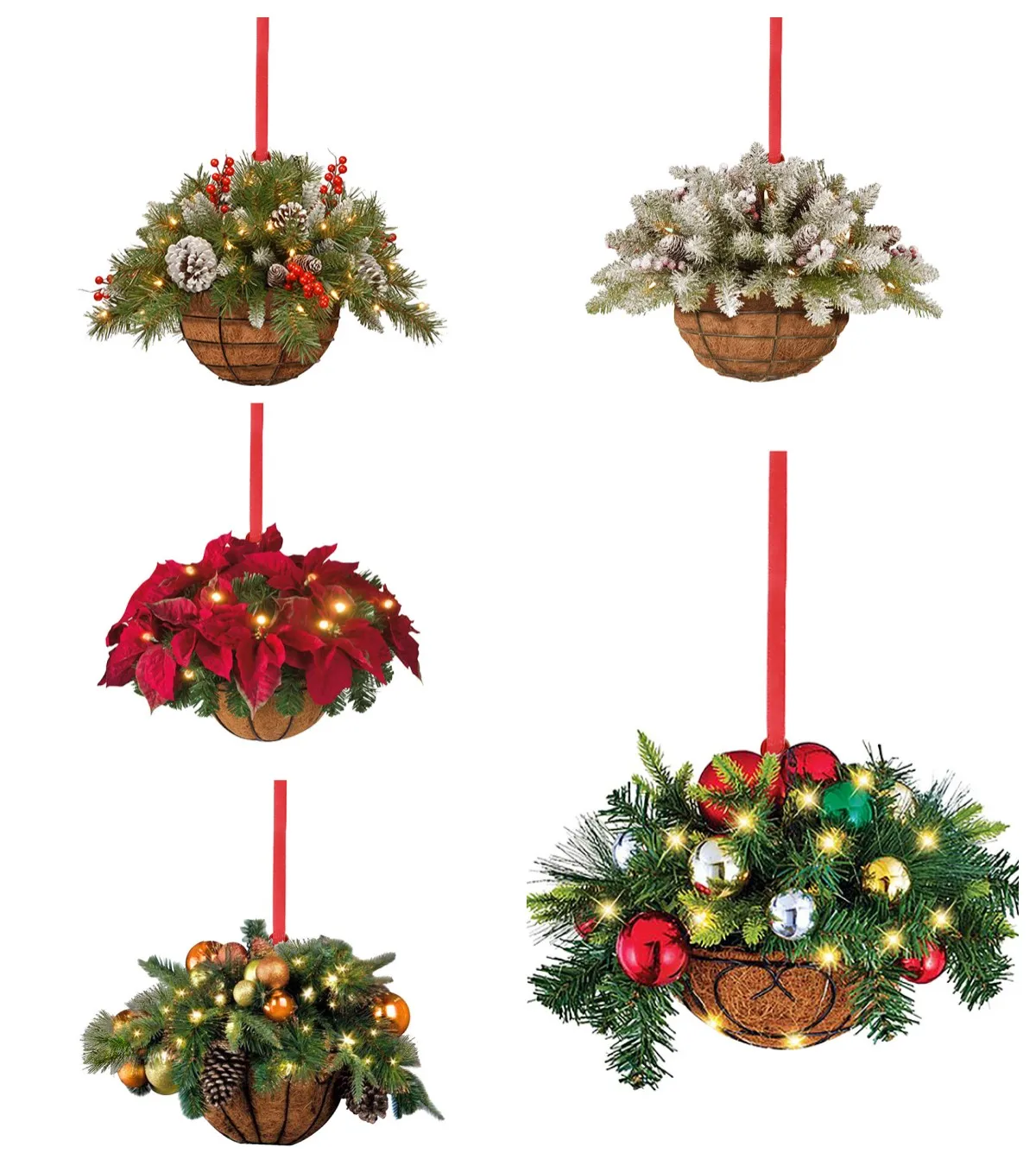 

Деревянная Рождественская корзина для цветов, украшение в форме рождественской елки, подвеска, Рождественское украшение, Счастливого Рождества, новый год