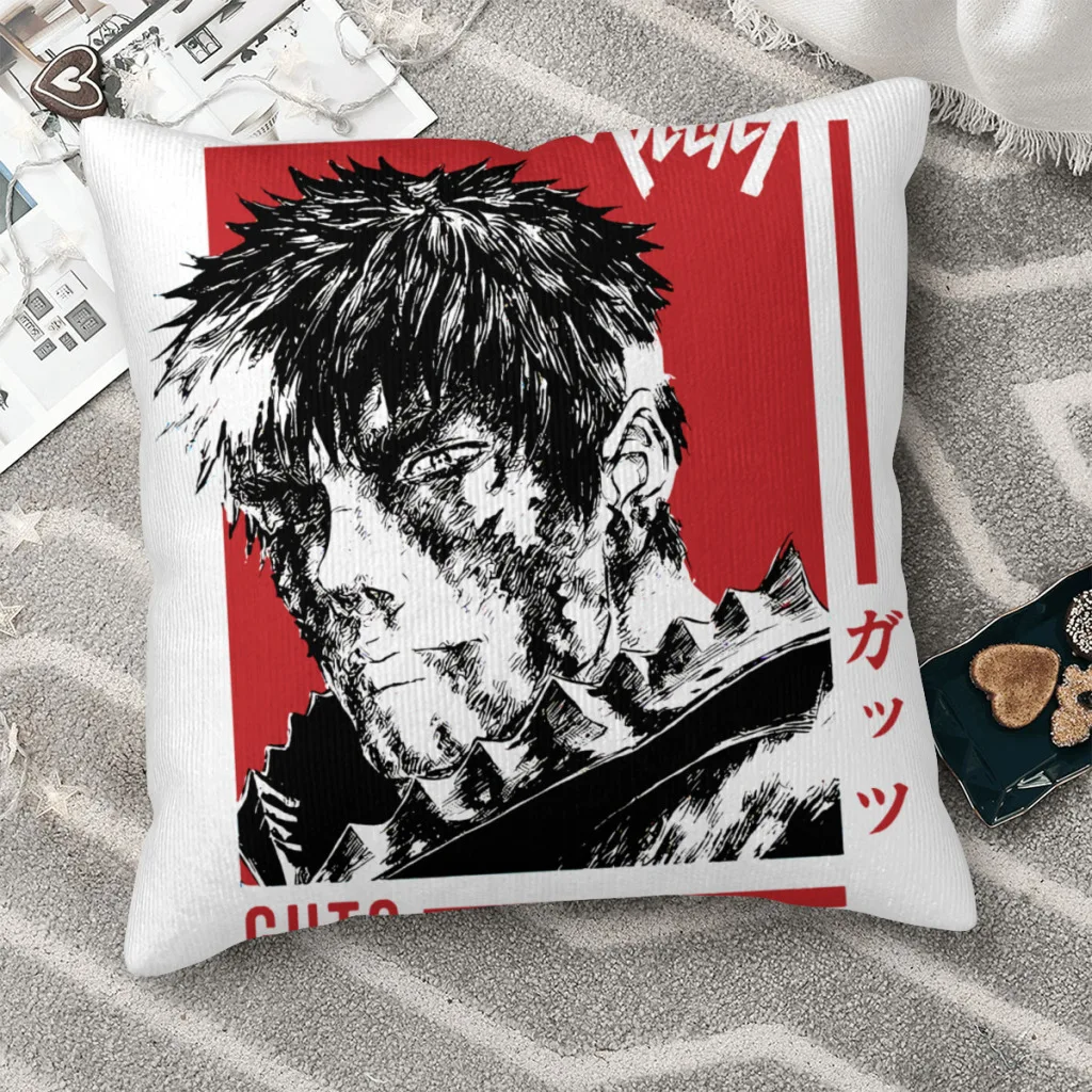 Gatsu Throw Pillow Case Berserk Guts Griffith Behelit Manga Backpack Cushions Covers DIY Printed Breathable Sofa Decor
Gatsu Throw Pillow Case Berserk Guts Griffith Behelit Manga Backpack Cushions Covers DIY Printed Breathable Sofa Decor