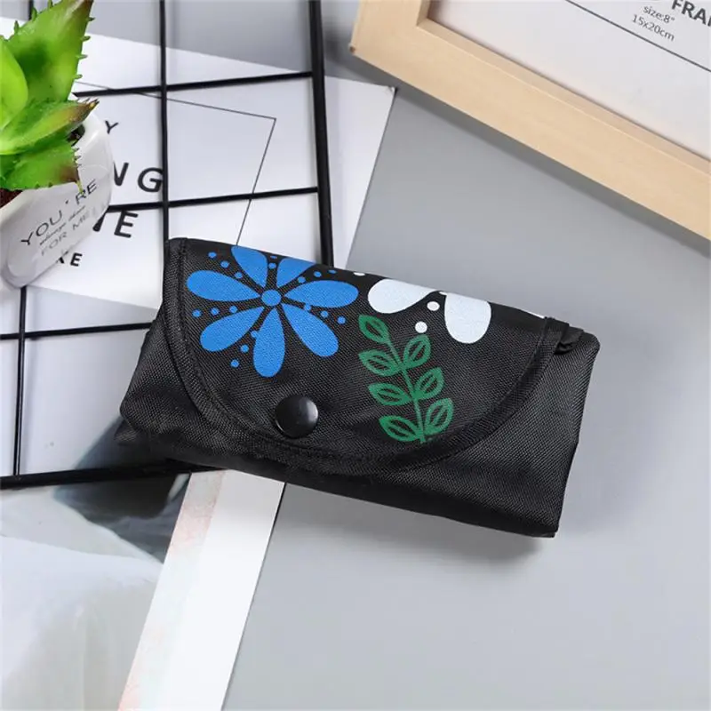 

Reusable Tote Bag Portable Folding Eco Friendly Oxford Grocery Shopping Bag Foldable Handbag Shopper Tote Pouch Organizer