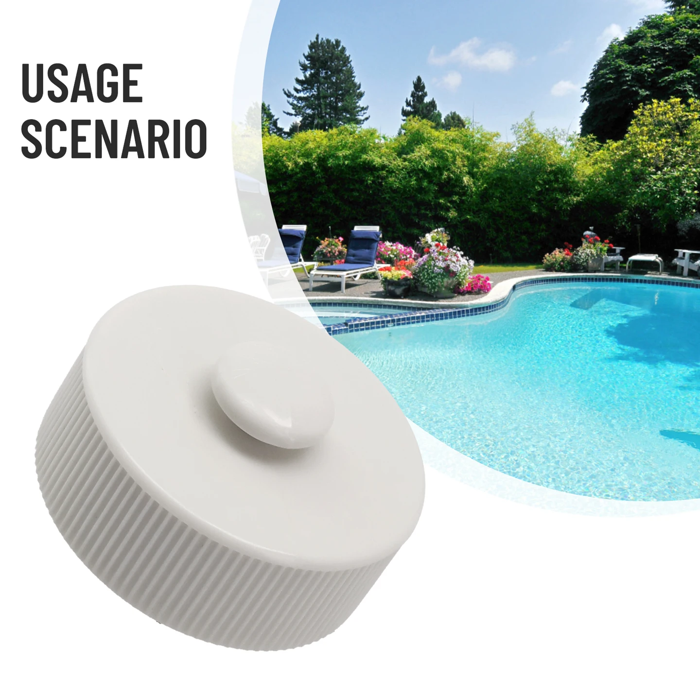 

1pc Screw Cap Replacement 10649 Pool Drain Cap For Pools 42 Inches Higher Drainage Valves Outdoor Living Equipment Accessories