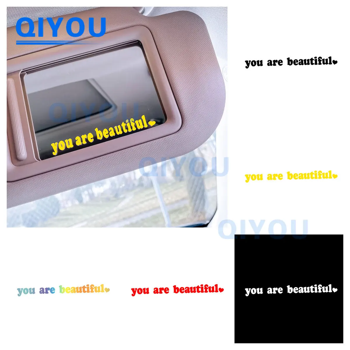 Creative Personalized Decoration You Are Beautiful Interior Decoration Rear View Mirror Fashion Car Stickers Sport PVC Decal
Creative Personalized Decoration You Are Beautiful Interior Decoration Rear View Mirror Fashion Car Stickers Sport PVC Decal