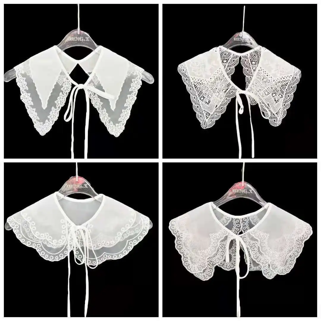 2022 Clothing Accessories Lolita Doll Collar Women Vintage Embroidered Bow Detachable Fake Collar Ladies Blouse Fake Collars
2022 Clothing Accessories Lolita Doll Collar Women Vintage Embroidered Bow Detachable Fake Collar Ladies Blouse Fake Collars