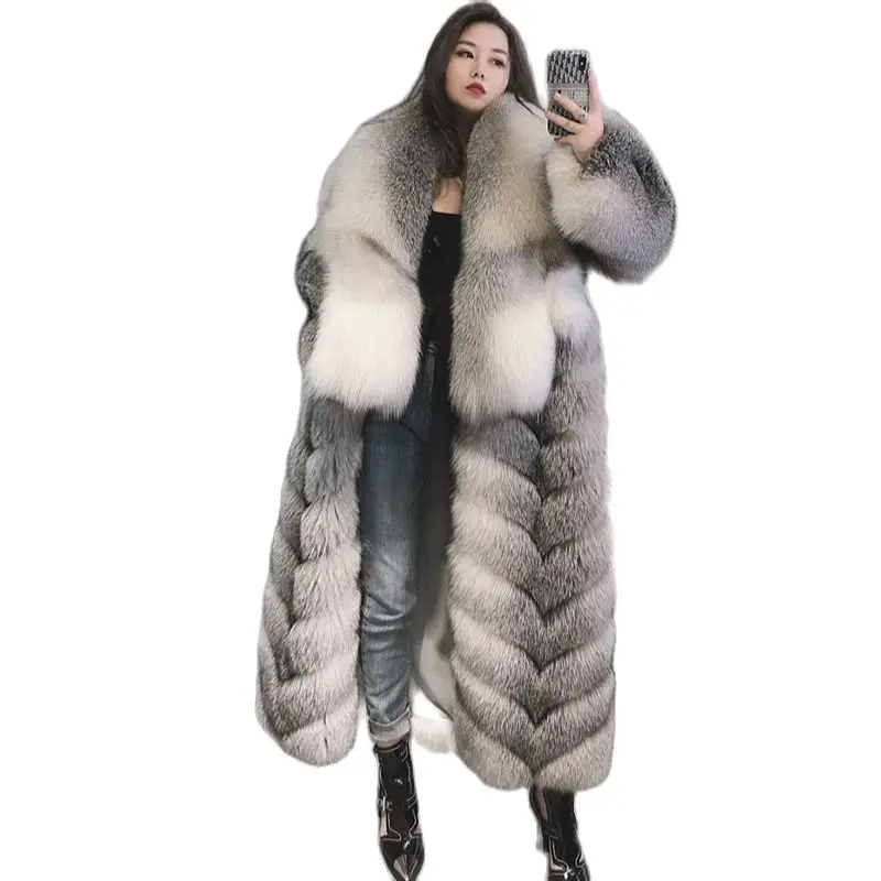 2022 Winter New Finland Imported Crown Cross Fox Hair Full Lapel Long Fur Coat Women's Fashion Sexy Warm Package
2022 Winter New Finland Imported Crown Cross Fox Hair Full Lapel Long Fur Coat Women's Fashion Sexy Warm Package