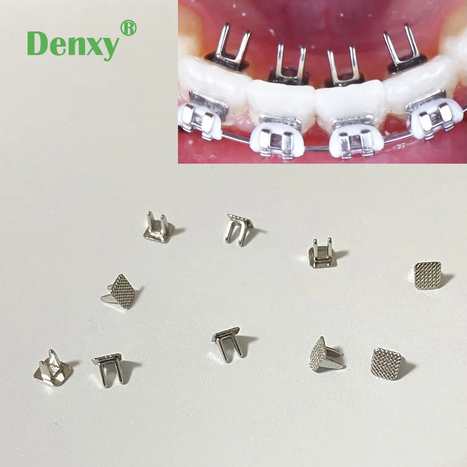 

High Quality Denxy Dental Bite Turbos Orthodontic Tongue Tamer Habbit Correction Button Bondable hinge Orthodontic Bracket