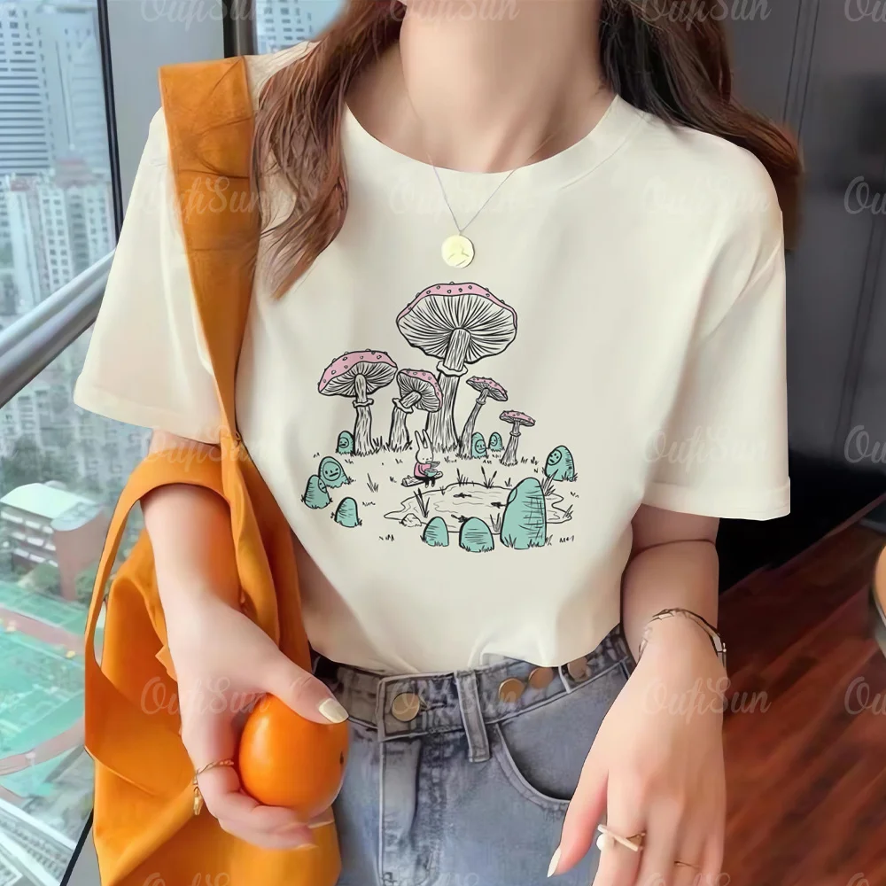 Fashionable Women's T-Shirt 3d Mushroom Pattern Clothing Shirts Summer Harajuku Tops Daily Popularity Outfits Oversized T-Shirts
Fashionable Women's T-Shirt 3d Mushroom Pattern Clothing Shirts Summer Harajuku Tops Daily Popularity Outfits Oversized T-Shirts