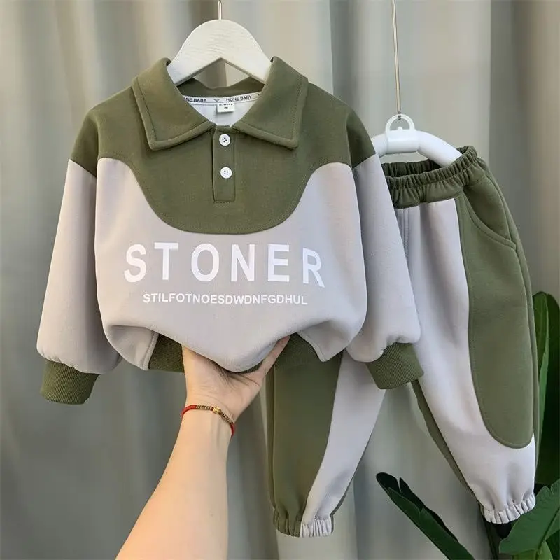 New Spring Autumn Boys Tracksuit Suit Child Baby Boy Clothing Set Hoodies Coats + Pants 2Pcs For Kids New 2023 
New Spring Autumn Boys Tracksuit Suit Child Baby Boy Clothing Set Hoodies Coats + Pants 2Pcs For Kids New 2023