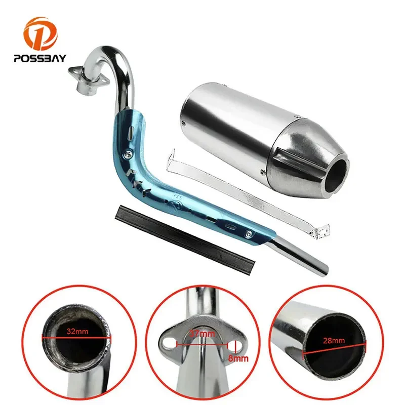 

Motorcycle CNC Exhaust Pipe System Muffler for Honda XR50 CRF50 or Their Copies Pit Dirt Bikes 70cc 110cc 125cc Moto Accessories