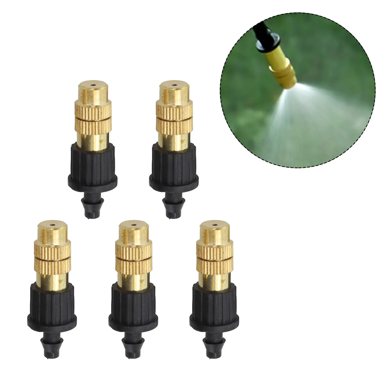 5pcs Adjustable Brass High Pressure Sprayer Garden Irrigation Sprinkler Head Removable Cleanable Nozzle Garden Tools Accessories
5pcs Adjustable Brass High Pressure Sprayer Garden Irrigation Sprinkler Head Removable Cleanable Nozzle Garden Tools Accessories
