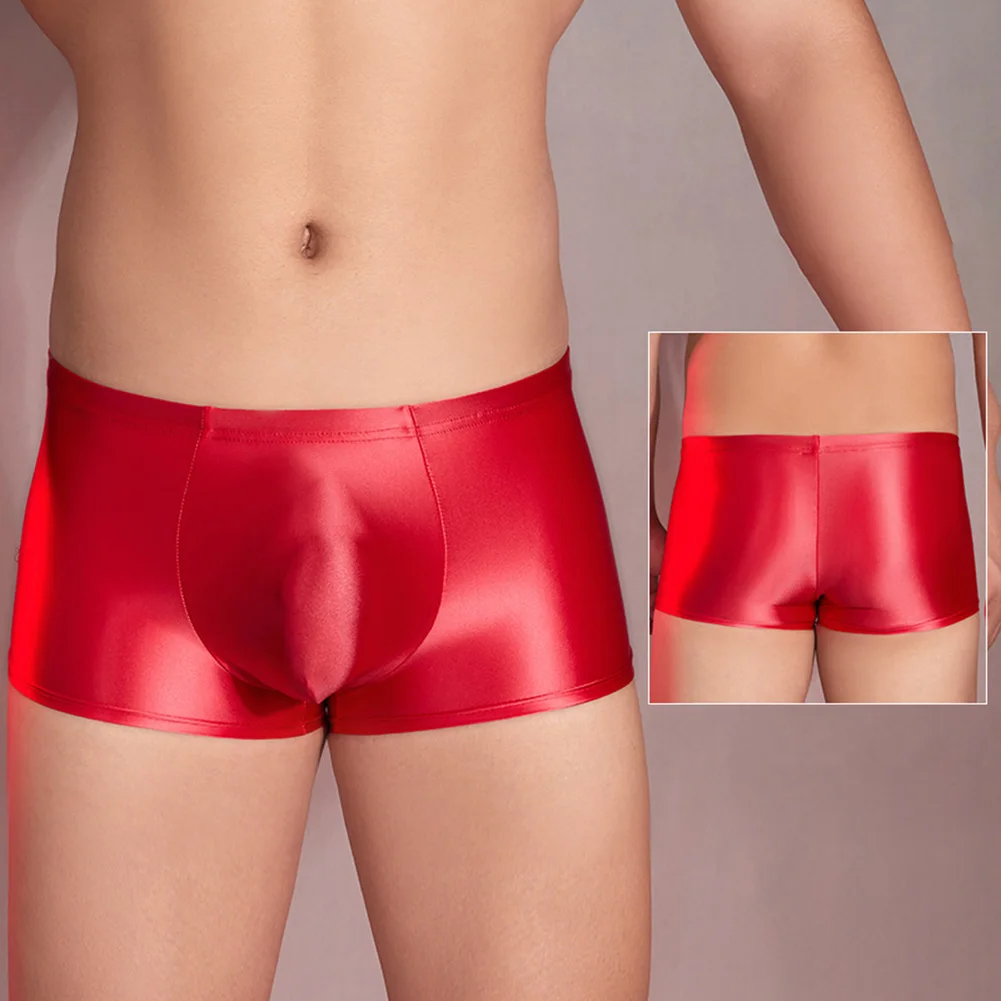 Mens Shiny Glossy Boxer Briefs Tight High Stretch Shorts Sexy Low Rise Panties Seamless Solid Underpants Temptation Underwear
Mens Shiny Glossy Boxer Briefs Tight High Stretch Shorts Sexy Low Rise Panties Seamless Solid Underpants Temptation Underwear