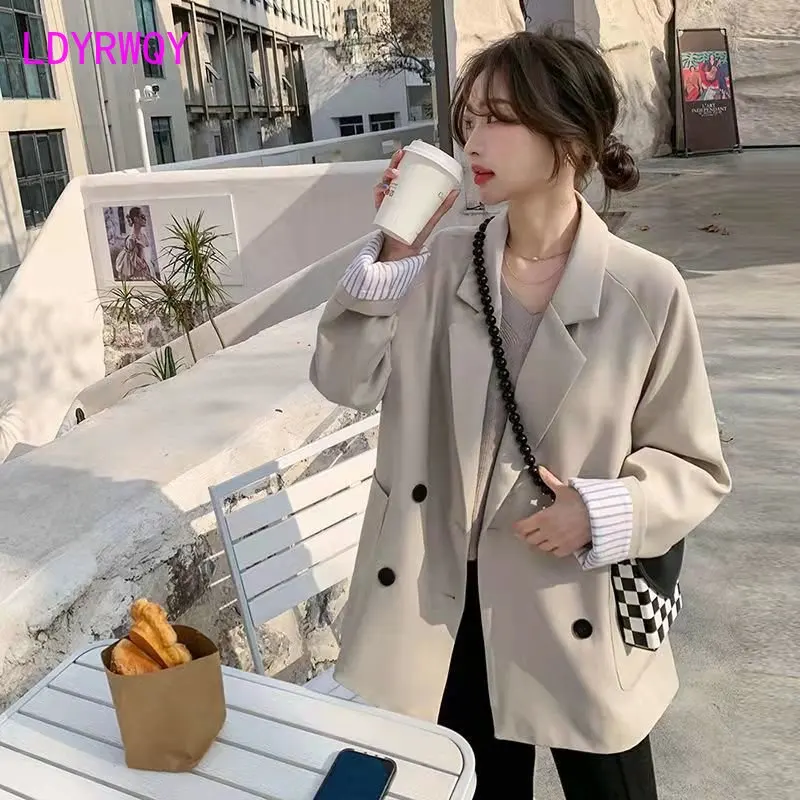 2023 Spring and Autumn New Korean Version Mid length Double breasted Casual Suit Coat for Women
2023 Spring and Autumn New Korean Version Mid length Double breasted Casual Suit Coat for Women