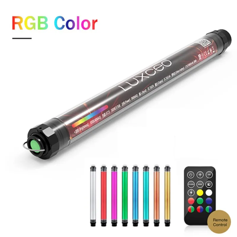 

Luxceo p7 rgb pro rgb varinha de luz à prova d' água p7rgb handheld vara de iluminação rgb led tubo de luz de vídeo colorido