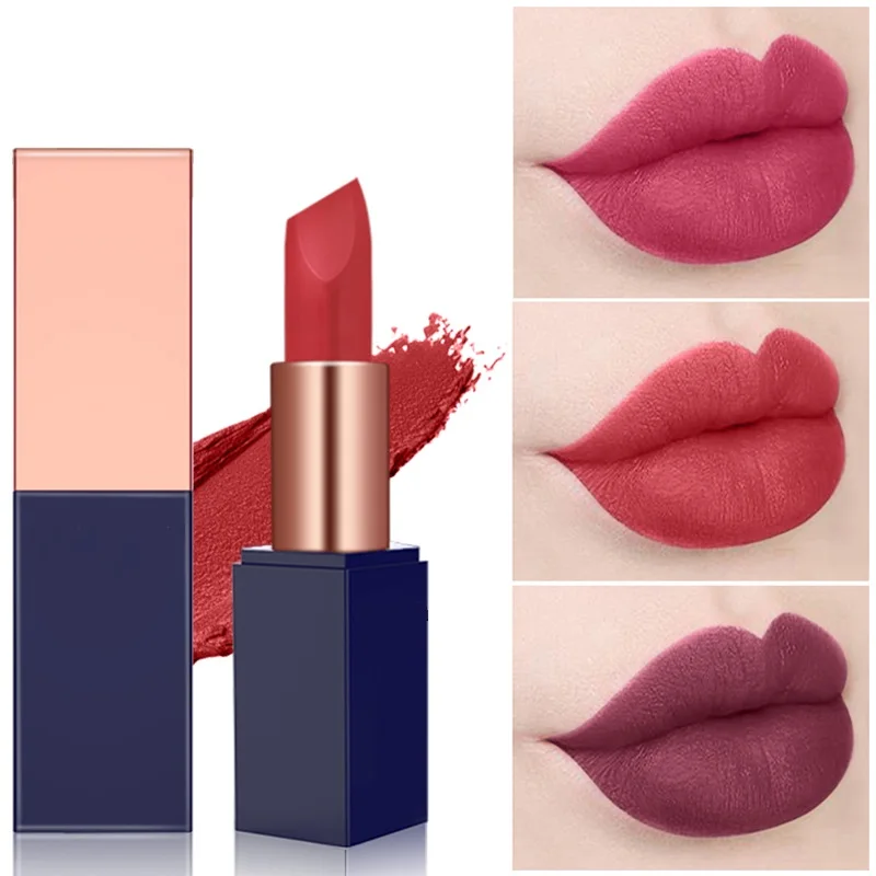 

Matte Lipstick Soft Velvet Finish Lip Gloss Highly Pigmented Long Lasting Matte Lipstick Professional Lip Makeup For Girls
