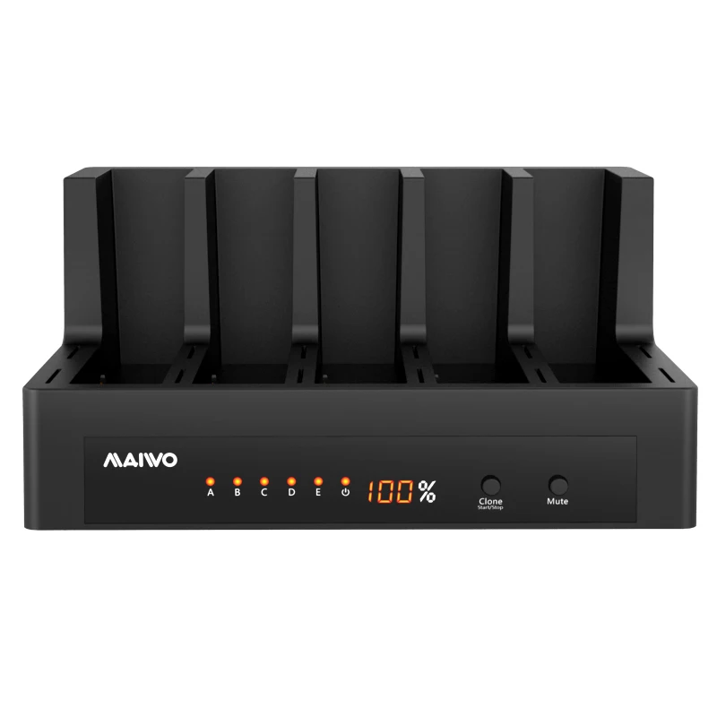 

MAIWO Tool Free multi bay USB 3.0 sata hard drives docking duplicator with clone 1:4 for 2.5 and 3.5 inch HDD 5pcs