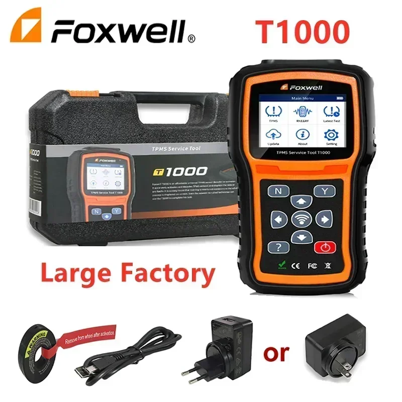 Датчик давления в шинах Foxwell T1000, прибор для контроля давления в шинах, автоматический тестер PK TS601
Датчик давления в шинах Foxwell T1000, прибор для контроля давления в шинах, автоматический тестер PK TS601