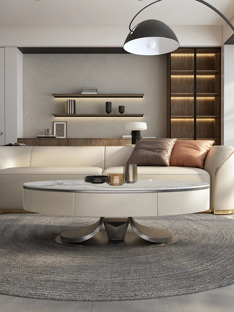 Modern Simple Stainless Steel Oval Rock Plate Home Living Room Artistic Italian Light Luxury Tea Table
Modern Simple Stainless Steel Oval Rock Plate Home Living Room Artistic Italian Light Luxury Tea Table