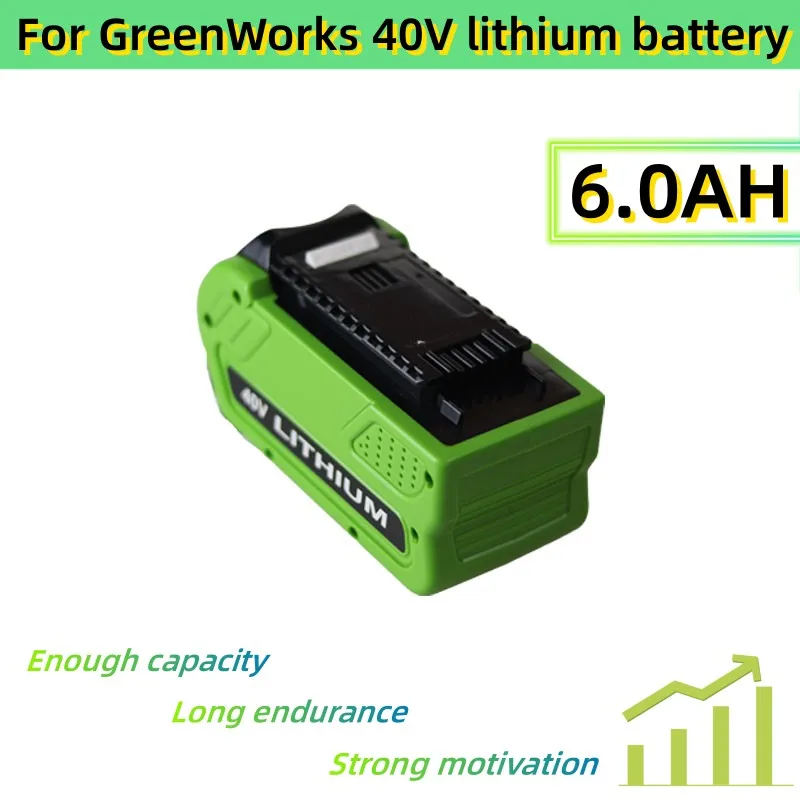 40V 6.0Ah Replacement Tools Battery For GreenWorks 29462 29472 22272 G-MAX GMAX Creabest 40V Lithium-ion Rechargeable Batteries
40V 6.0Ah Replacement Tools Battery For GreenWorks 29462 29472 22272 G-MAX GMAX Creabest 40V Lithium-ion Rechargeable Batteries