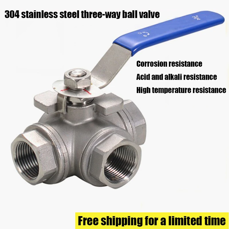 304 Stainless Steel Three-way BSP Ball Valve 1/4" 3/8" 1/2" 3/4" 1" L /T Type Fuel Tank Valve Connector Adapter Water Oil Gas
304 Stainless Steel Three-way BSP Ball Valve 1/4" 3/8" 1/2" 3/4" 1" L /T Type Fuel Tank Valve Connector Adapter Water Oil Gas
