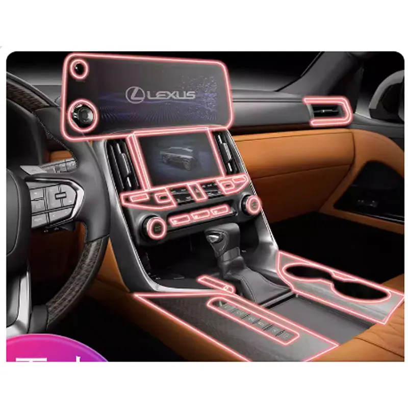 Car Interior Center console Transparent Anti-scratch Repair film TPU Protective film For Lexus LX 600 2022-2023
Car Interior Center console Transparent Anti-scratch Repair film TPU Protective film For Lexus LX 600 2022-2023