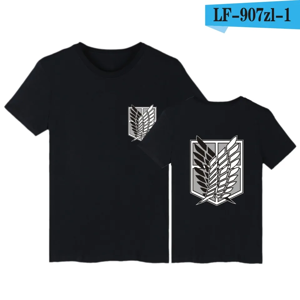 

Attack on Titan Printing T-shirt Summer Fashion Round Neck Short Sleeve Popular Japanese Anime Streetwear Plus Size