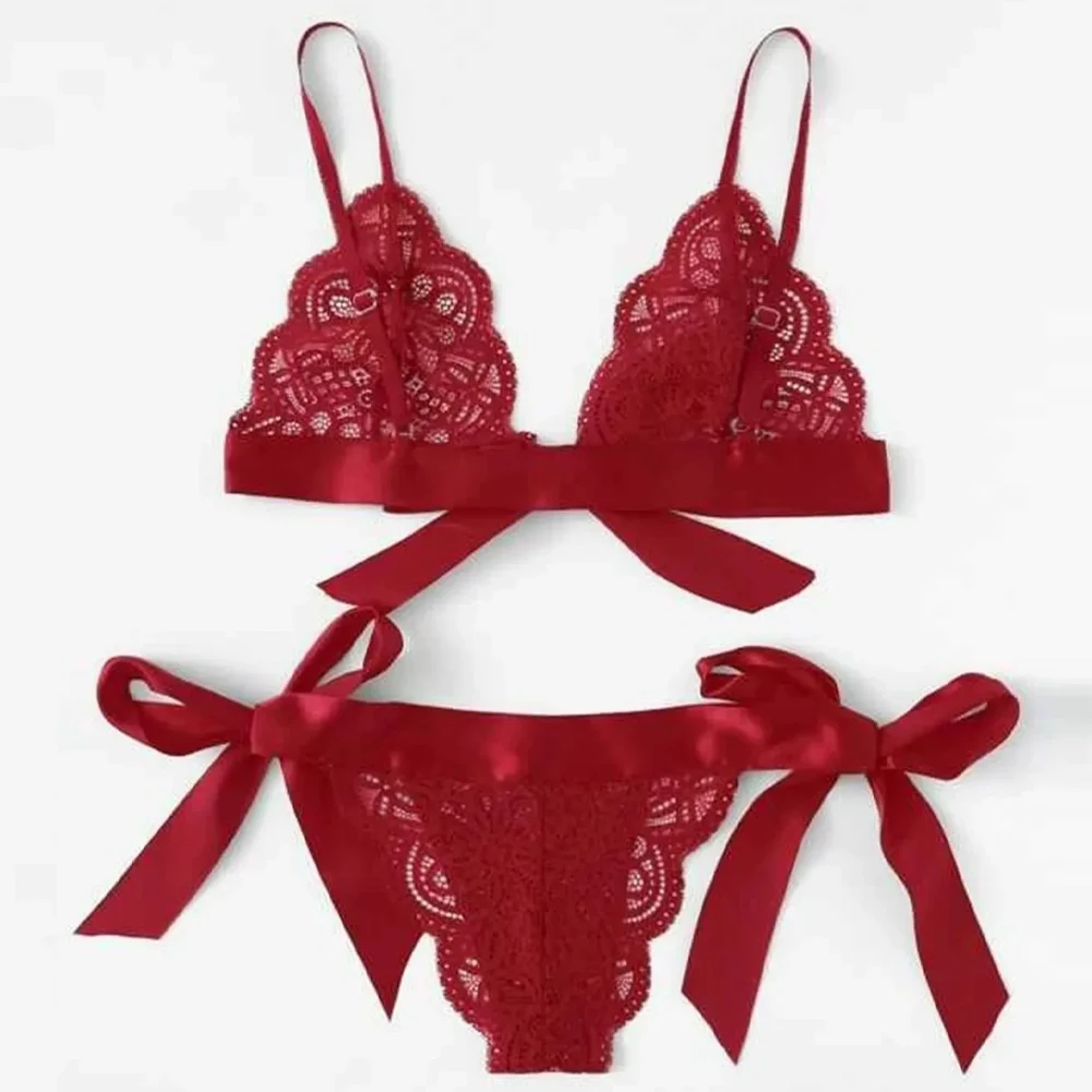 Sexy Lace Bra Brief Set Lingerie Set Women Underwear Transparent Bra Panties Sets Female Red Ultra-thin Unlined Underwear Set
Sexy Lace Bra Brief Set Lingerie Set Women Underwear Transparent Bra Panties Sets Female Red Ultra-thin Unlined Underwear Set