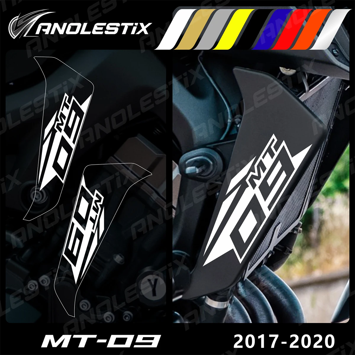 Светоотражающие мотоциклетные наклейки AnoleStix, Набор наклеек для боковой крышки радиатора для YAMAHA MT09 MT-09 SP 2017 2018 2019 2020
Светоотражающие мотоциклетные наклейки AnoleStix, Набор наклеек для боковой крышки радиатора для YAMAHA MT09 MT-09 SP 2017 2018 2019 2020