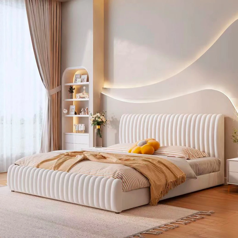 Bed Modern Minimalist Milk Velvet Cream Master room 1.8M Double Internet Celebrity Ins Style Disposable
Bed Modern Minimalist Milk Velvet Cream Master room 1.8M Double Internet Celebrity Ins Style Disposable