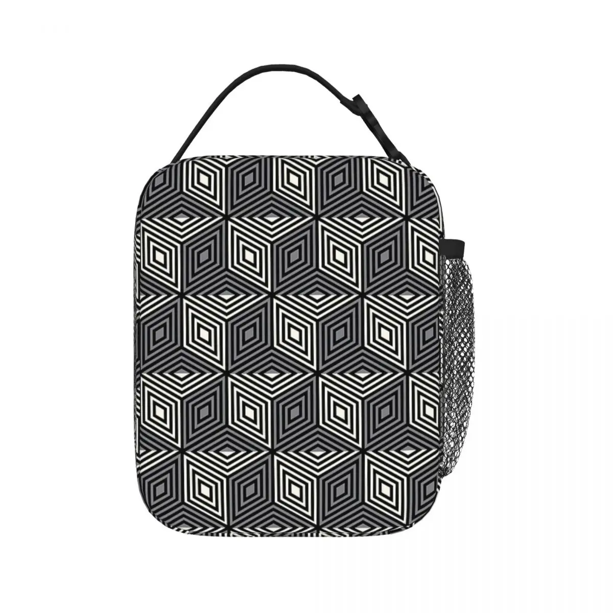 Modern Geometric Cubes Insulated Lunch Bags Portable Picnic Bags Thermal Cooler Lunch Box Lunch Tote for Woman Work Kids School
Modern Geometric Cubes Insulated Lunch Bags Portable Picnic Bags Thermal Cooler Lunch Box Lunch Tote for Woman Work Kids School