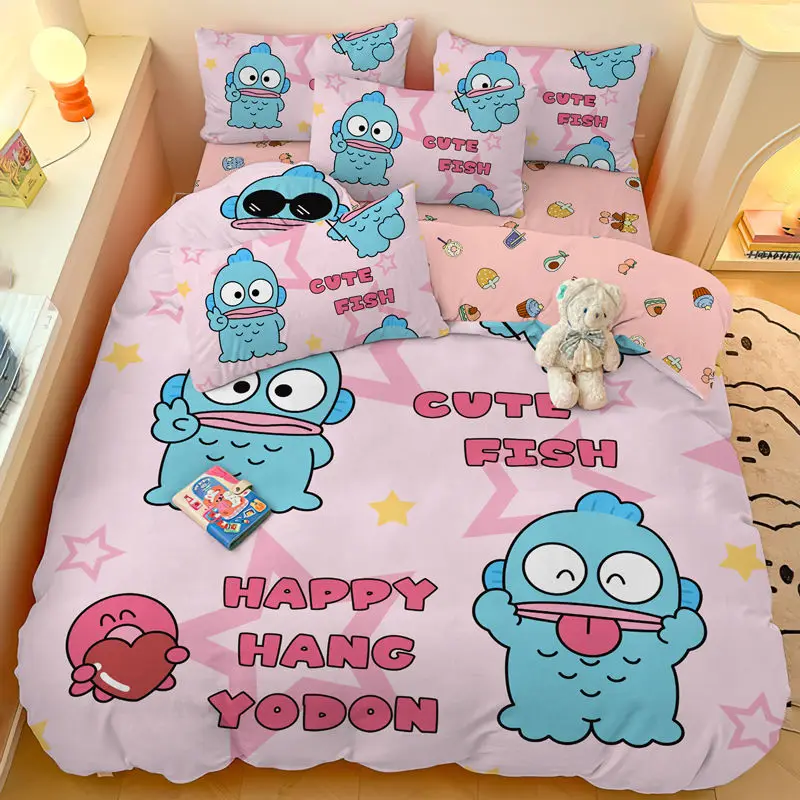 Anime Figure Hangyodon Cartoon All Cotton Bed Four-Piece Set Dormitory Bedroom Quilt Cover Cute Sheet Pillowcase Three-Piece
Anime Figure Hangyodon Cartoon All Cotton Bed Four-Piece Set Dormitory Bedroom Quilt Cover Cute Sheet Pillowcase Three-Piece