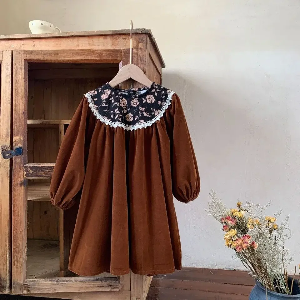 Girls Dresses 2024 Long Sleeve Floarl Patchwork Autumn & Winter Velvet Dress Kids Princess Dress Toddler Clothes
Girls Dresses 2024 Long Sleeve Floarl Patchwork Autumn & Winter Velvet Dress Kids Princess Dress Toddler Clothes