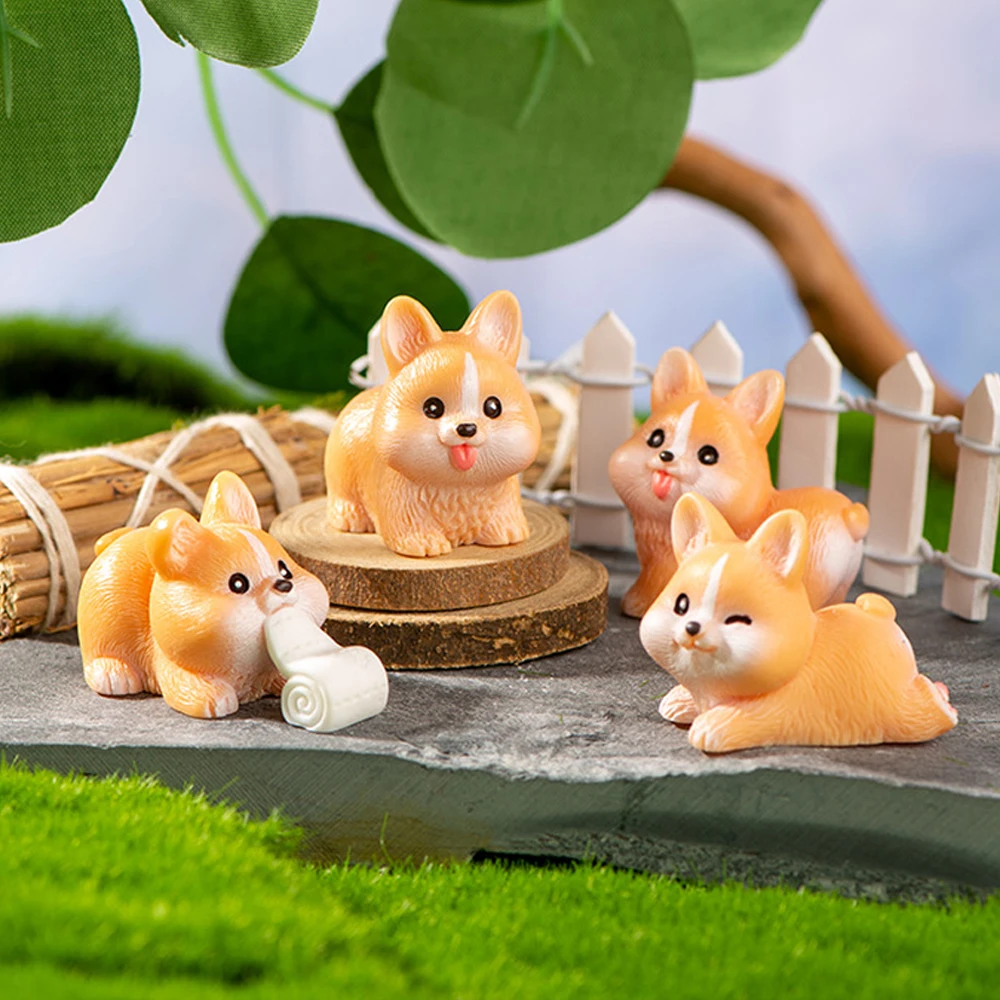Set of 2 Cute Resin Dog Miniature, Mini Animal Figures for Fairy Garden Ornament, Micro Moss Landscape DIY Craft Decoration
Set of 2 Cute Resin Dog Miniature, Mini Animal Figures for Fairy Garden Ornament, Micro Moss Landscape DIY Craft Decoration