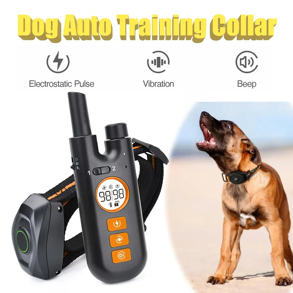 Electric Dog Training Collar Dog No Barking Auto Training Collar Shock Collar Beep Vibration Shock Rechargeable IPX7 Waterproof
Electric Dog Training Collar Dog No Barking Auto Training Collar Shock Collar Beep Vibration Shock Rechargeable IPX7 Waterproof