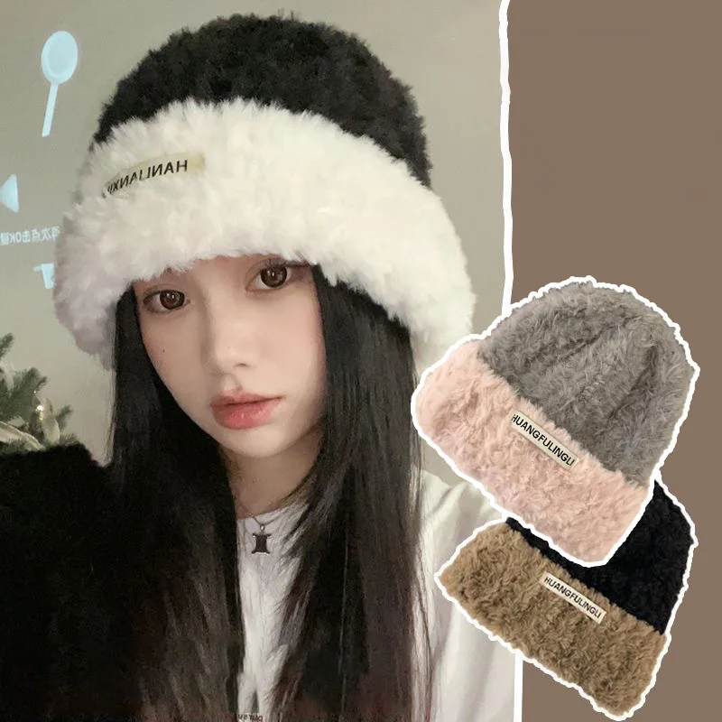 Пушистый шерстяной пуловер, шапки, зимняя теплая шапка с защитой ушей, вязаная крючком шапка Харадзюку с напуском, однотонная полосатая твист-шапка 
Пушистый шерстяной пуловер, шапки, зимняя теплая шапка с защитой ушей, вязаная крючком шапка Харадзюку с напуском, однотонная полосатая твист-шапка