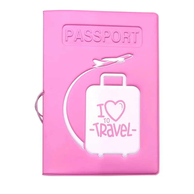 

Colorful Emboss Women's Passport Cover Print Girls Boys ID Card Holder Travel Ticket Passport Case Drop Shipping